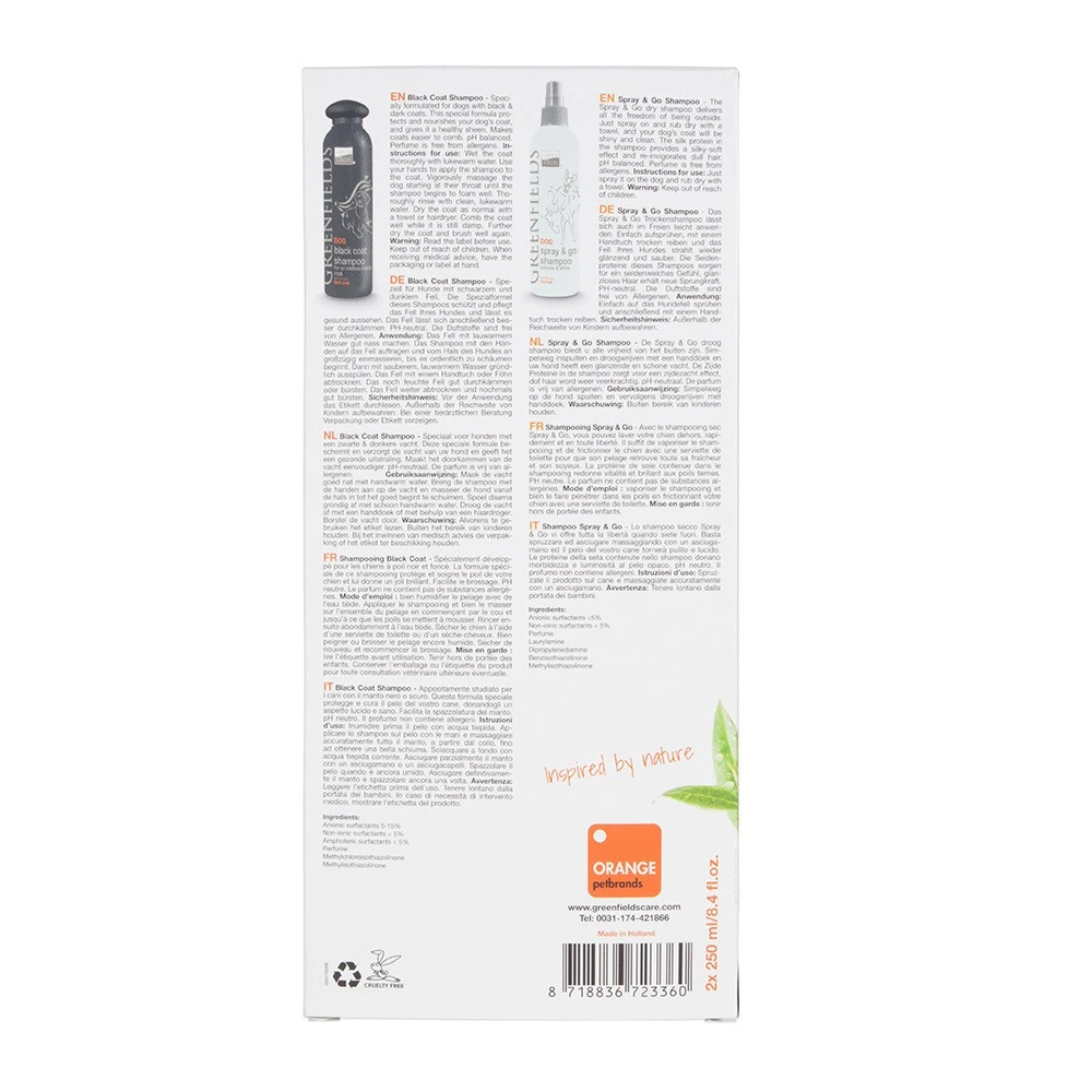 Greenfields Shampoo Sort Pels 250 ml